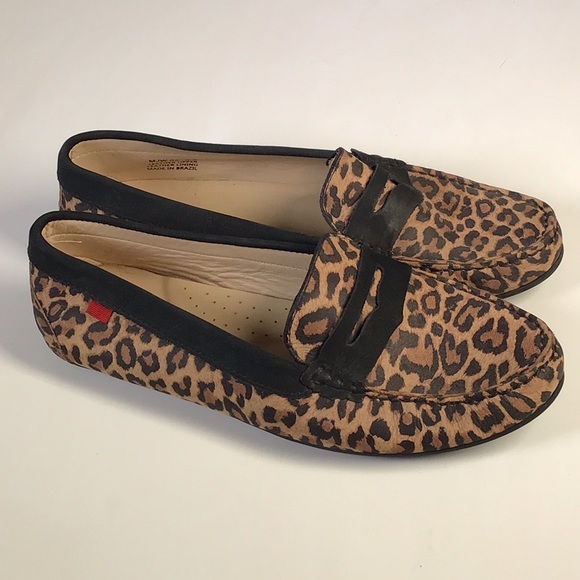 Marc Joseph East Village fake leopard  penny Loafers - Picture 3 of 7